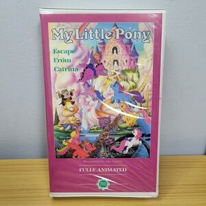My Little Pony Escape From Catrina VHS Tape 1986 Children's Video Library Movie